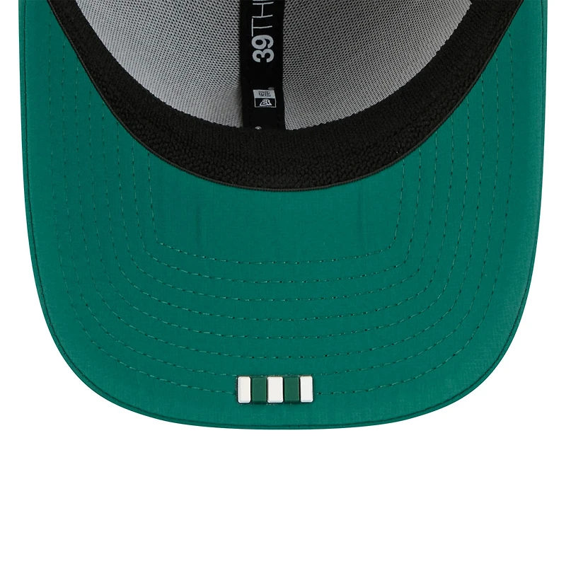 Casquette New Era 39THIRTY Flex verte des York Jets 2025 Sideline pour homme
