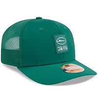 Men's New Era Green New York Jets 2025 Sideline  9SEVENTY Trucker Adjustable Hat