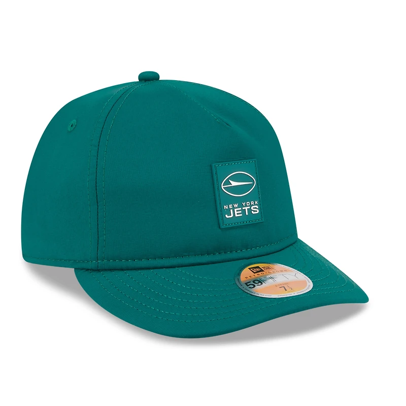 Men's New Era Green York Jets 2025 Sideline  Retro Crown 59FIFTY Fitted Hat