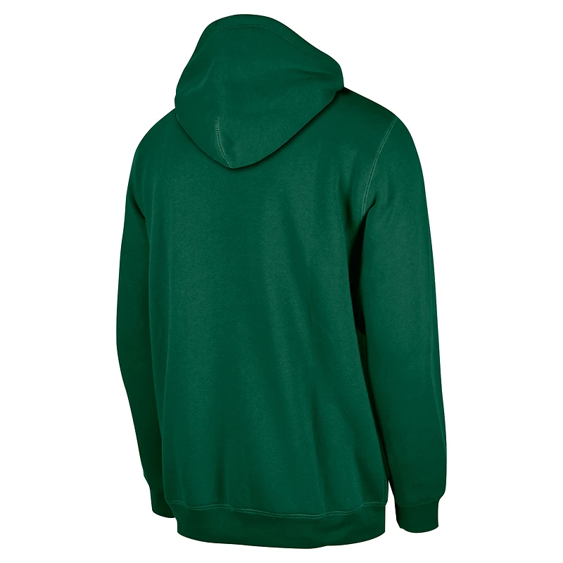 Men's New Era Green York Jets 3rd Down Plaid Pullover Hoodie