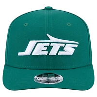 Casquette extensible à bouton-pression New York Jets 9SEVENTY verte New Era pour homme