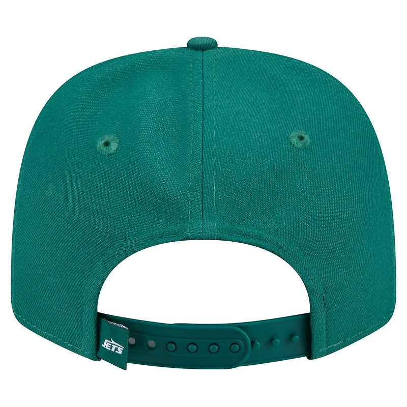 Casquette extensible à bouton-pression New York Jets 9SEVENTY verte New Era pour homme