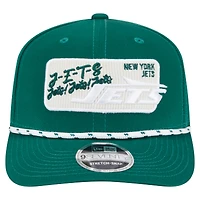 Casquette extensible à pression New Era verte Chant 9SEVENTY des New York Jets pour homme