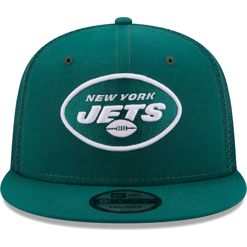 Men's New Era Green New York Jets Classic Trucker 9FIFTY Snapback Hat