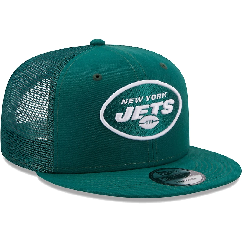 Men's New Era Green New York Jets Classic Trucker 9FIFTY Snapback Hat