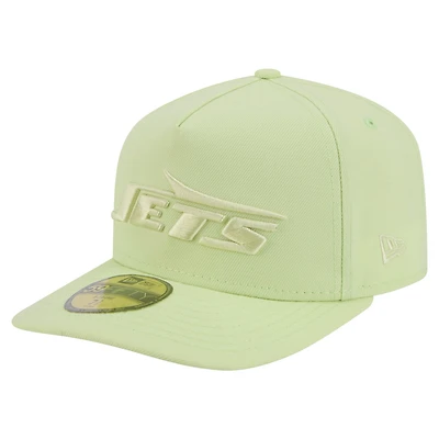 Casquette ajustée New Era 59FIFTY A-Frame Color Pack York Jets verte pour homme