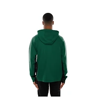 Men's New Era  Green York Jets Combine Authentic Raglan Scuba Full-Zip Hoodie