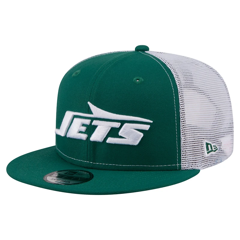 Casquette trucker snapback New Era verte New York Jets Core Team 9FIFTY pour homme