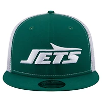 Men's New Era  Green New York Jets Core Team 9FIFTY Trucker Snapback Hat