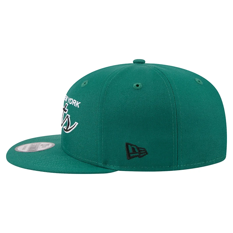 Men's New Era  Green New York Jets Core Team Script 9FIFTY Snapback Hat