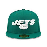 Casquette ajustée 59FIFTY New Era York Jets Elemental pour hommes, verte