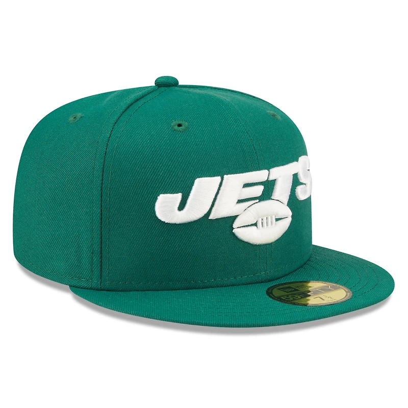 Casquette ajustée 59FIFTY New Era York Jets Elemental pour hommes, verte