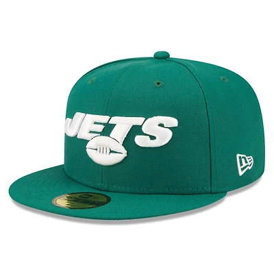 Casquette ajustée 59FIFTY New Era York Jets Elemental pour hommes, verte