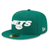 Casquette ajustée 59FIFTY New Era York Jets Elemental pour hommes, verte