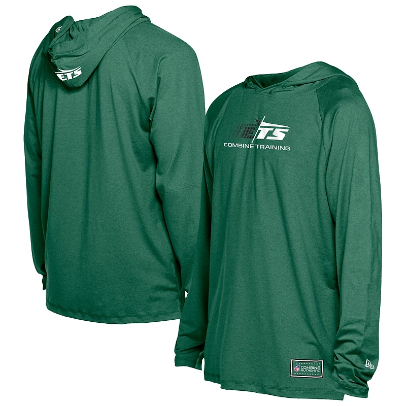 Sweat à capuche fonctionnel New Era vert York Jets pour homme