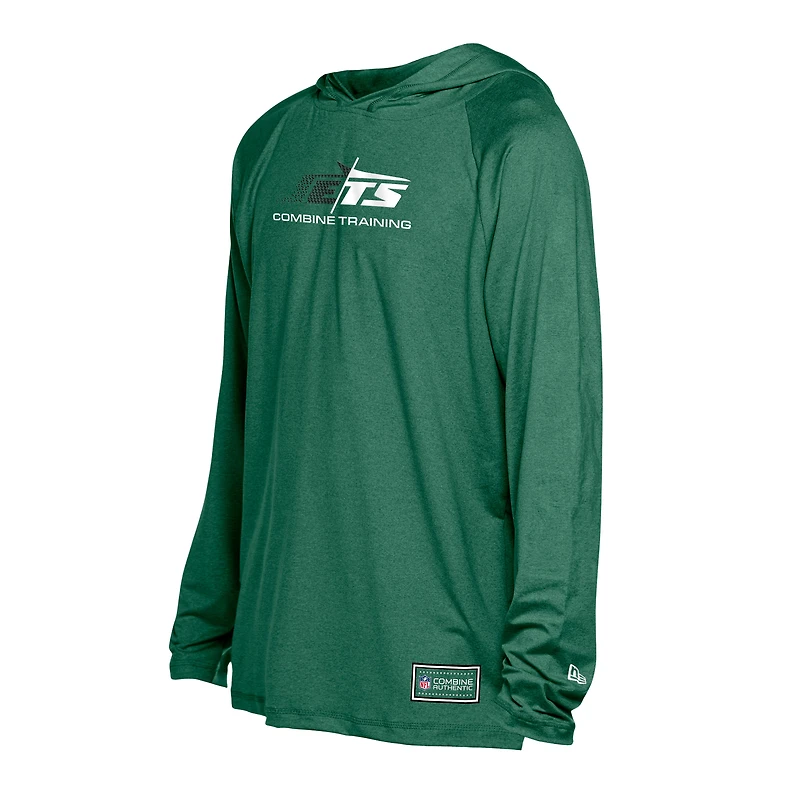 Sweat à capuche fonctionnel New Era vert York Jets pour homme