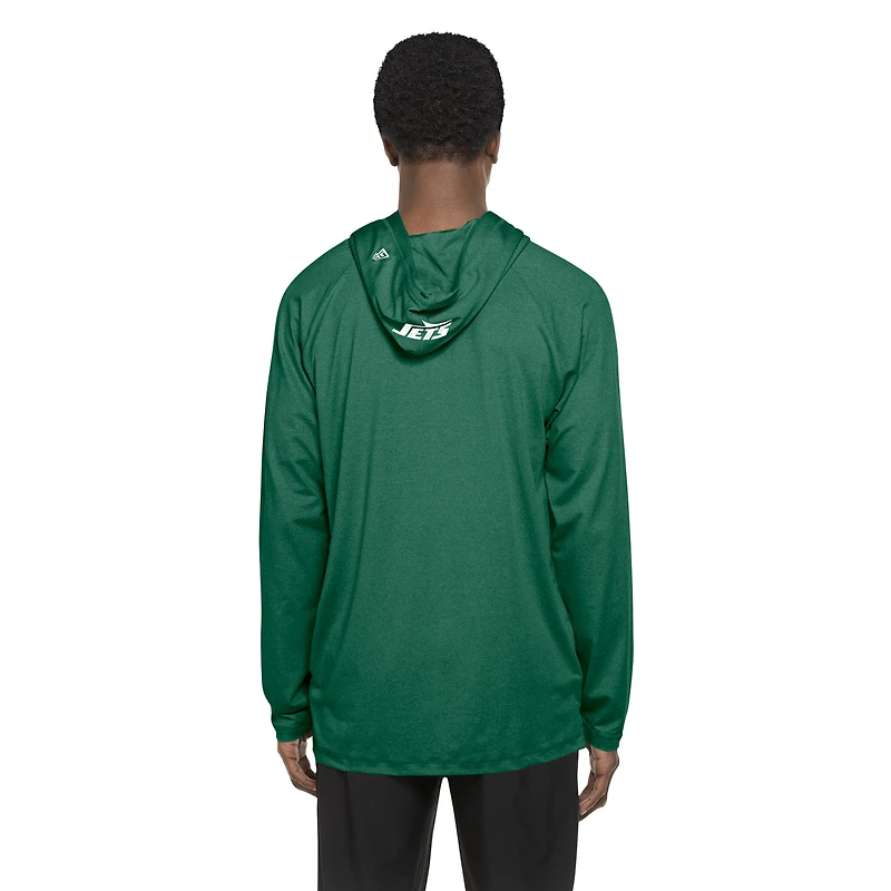 Sweat à capuche fonctionnel New Era vert York Jets pour homme