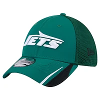 Men's New Era  Green York Jets Game Day Linear 39THIRTY Flex Hat