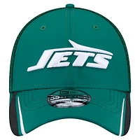 Men's New Era  Green York Jets Game Day Linear 39THIRTY Flex Hat