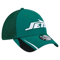 Men's New Era  Green York Jets Game Day Linear 39THIRTY Flex Hat