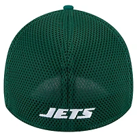 Men's New Era  Green York Jets Game Day Linear 39THIRTY Flex Hat