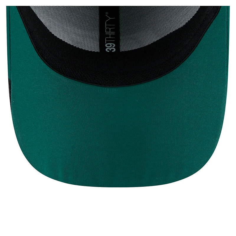 Men's New Era  Green York Jets Game Day Linear 39THIRTY Flex Hat