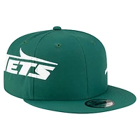Casquette Snapback 9FIFTY verte New Era pour homme avec logo New York Jets