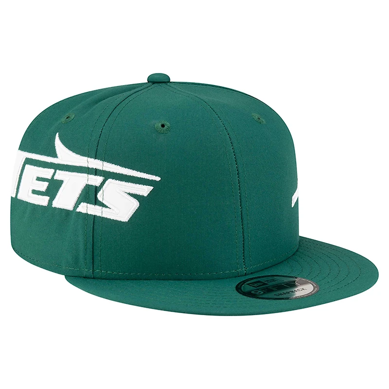 Casquette Snapback 9FIFTY verte New Era pour homme avec logo York Jets