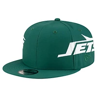 Casquette Snapback 9FIFTY verte New Era pour homme avec logo New York Jets