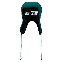 Bonnet en tricot New Era vert New York Jets Helmet Head Trapper pour homme