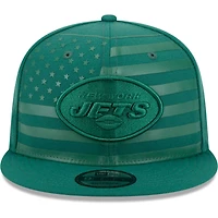 Casquette Snapback 9FIFTY New Era New York Jets Independent pour homme, verte