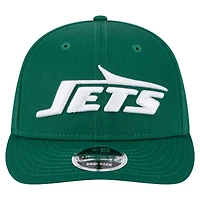 Casquette snapback 9FIFTY basse New Era verte des New York Jets pour homme