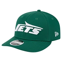 Casquette snapback 9FIFTY basse New Era verte des New York Jets pour homme