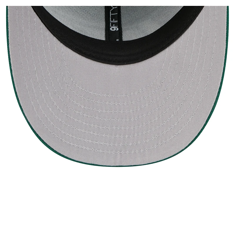 Casquette snapback 9FIFTY basse New Era verte des New York Jets pour homme