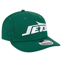 Casquette snapback 9FIFTY basse New Era verte des New York Jets pour homme