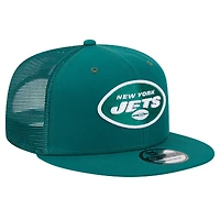 Casquette Snapback 9FIFTY Main Trucker New Era New York Jets pour hommes verte