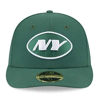 Casquette ajustée 59FIFTY New Era York Jets Omaha Low Profile pour hommes, verte