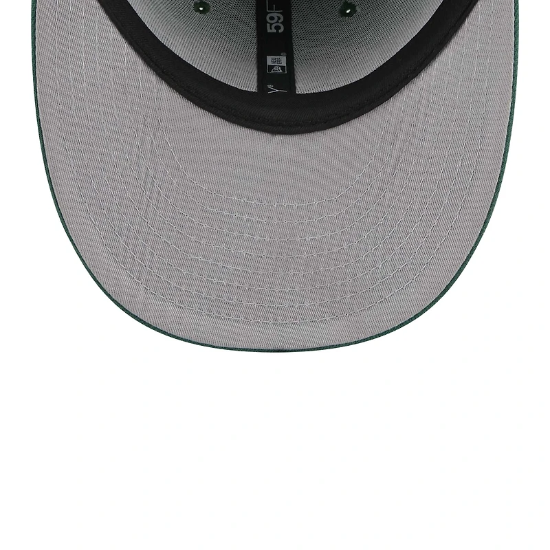 Casquette ajustée 59FIFTY New Era York Jets Omaha Low Profile pour hommes, verte