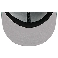 Men's New Era  Green York Jets Overlap Wordmark 59FIFTY Fitted Hat