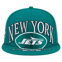 Men's New Era Green York Jets  Oversized 59FIFTY Fitted Hat