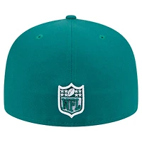 Casquette ajustée surdimensionnée 59FIFTY verte New Era des York Jets pour homme