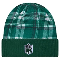 Men's New Era  Green New York Jets Sideline Statement Cuffed Knit Hat