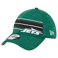 Men's New Era  Green York Jets Stripes 39THIRTY Flex Hat