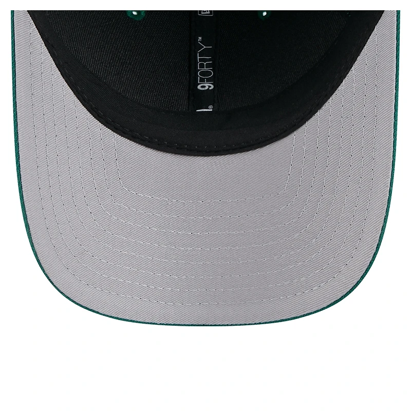 Casquette ajustable New Era 9FORTY M-Crown verte pour homme, collection Team Jets, New York