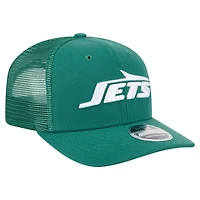 Casquette ajustable extensible à boutons-pression New Era verte New York Jets Team Collection 9SEVENTY pour homme
