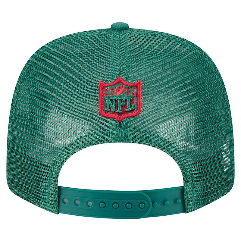 Casquette ajustable extensible à boutons-pression New Era verte New York Jets Team Collection 9SEVENTY pour homme