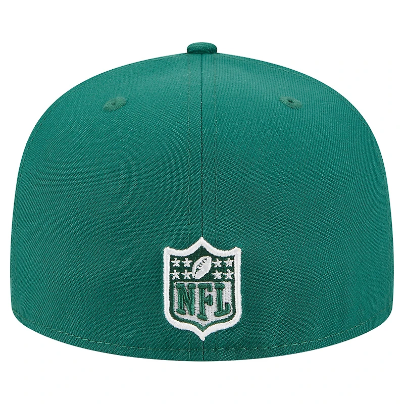 Casquette ajustée New Era 59FIFTY verte des York Jets pour homme