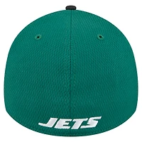 Casquette New Era 39THIRTY Flex verte à visière York Jets pour homme