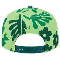 Men's New Era Light Green New York Jets Leafy 9FIFTY Snapback Hat