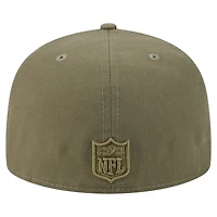Casquette ajustée A-Frame 59FIFTY olive New York Jets pour homme